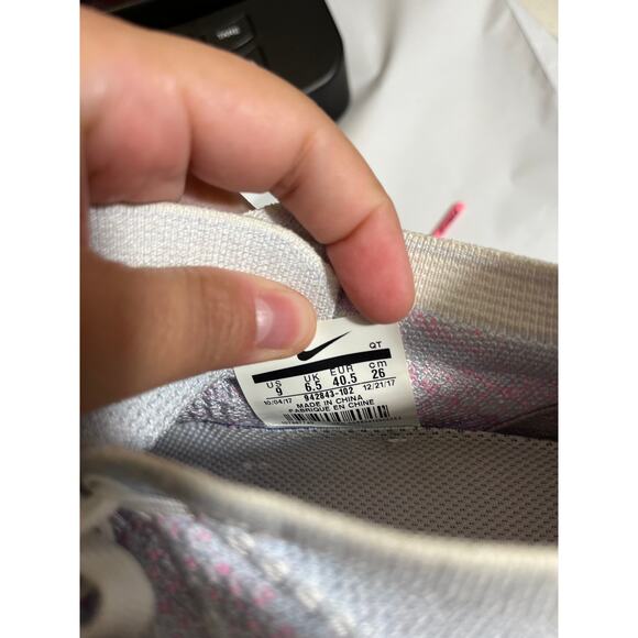 Nike Air Vapormax Flyknit 2 Hydrogen Blue Pink 942843-102 women's size 9 - Picture 9 of 9